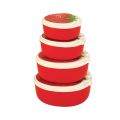 Strawberry Tiffin Box 4-Piece Set - Stylish And Functional Food Storage Containers. 