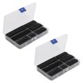 ARELENE 300Pcs Wire Black Case Set Heat Shrink Tubing Wrap Tube Assorted Sleeves.