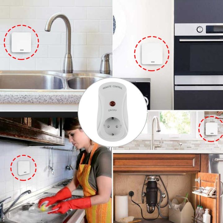 US/UK/EU Plug Garbage Disposal Machine Wireless Remote Control Food Waste Disposer Wireless Switch
