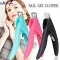 Monja U-shaped Nail Art Clippers French False Nail Cutting Stainless Steel Trimmers Acrylic Edge Cutters Manicure Tool. 