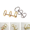 1X Metal Notebook Loose Leaf Binder Binder Ring Snap Album Split Hinged Keyring. 
