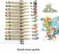 12 Colors 0.5 mm Micro-Pen Fineliner Pen Set Ink Pens. 