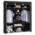 Fancy and Portable Foldable Almirah Wardrobe with 6 Cabinet and 2 Long Shelves Clothes Organizer. 