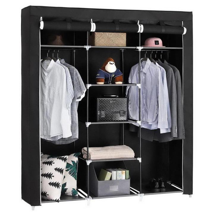 Fancy and Portable Foldable Almirah Wardrobe with 6 and 2 Long