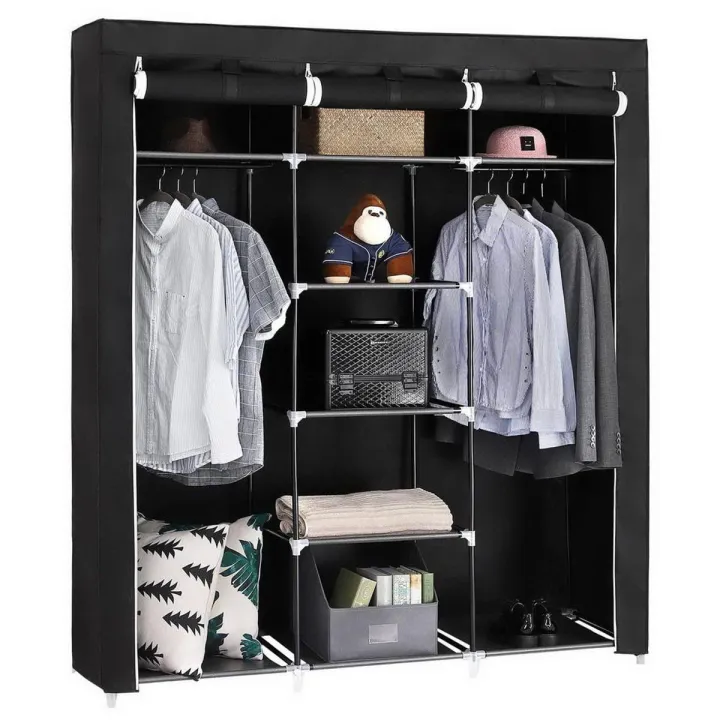 Fancy%20and%20Portable%20Foldable%20Almirah%20Wardrobe%20with%206%20Cabinet%20and%202%20Long%20Shelves%20Clothes%20Organizer%20-%20Image%202