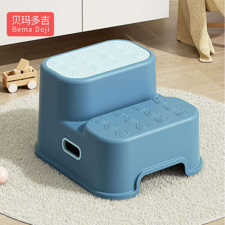 Children's treasure bucket stepping chair, small bench, hand washing ...