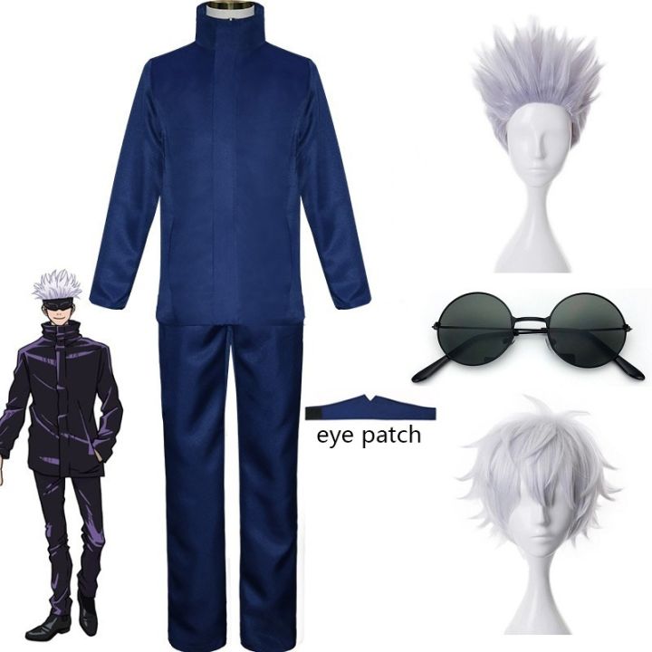 Jujutsu%20Kaisen%20Gojo%20Satoru%20Cosplay%20Anime%20Costume%20Tops%20Pants%20Eye%20Patch%20Halloween%20Party%20Men%20Uniform%20Wigs%20Halloween%20Costume%20New%20-%20Image%203