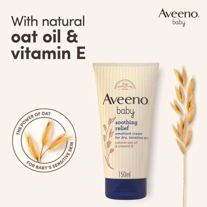 AVEENO%20Baby%20Soothing%20Relief%20Emollient%20Cream%20For%20Dry%20Sensitive%20Skin%20150ml%20-%20Image%206