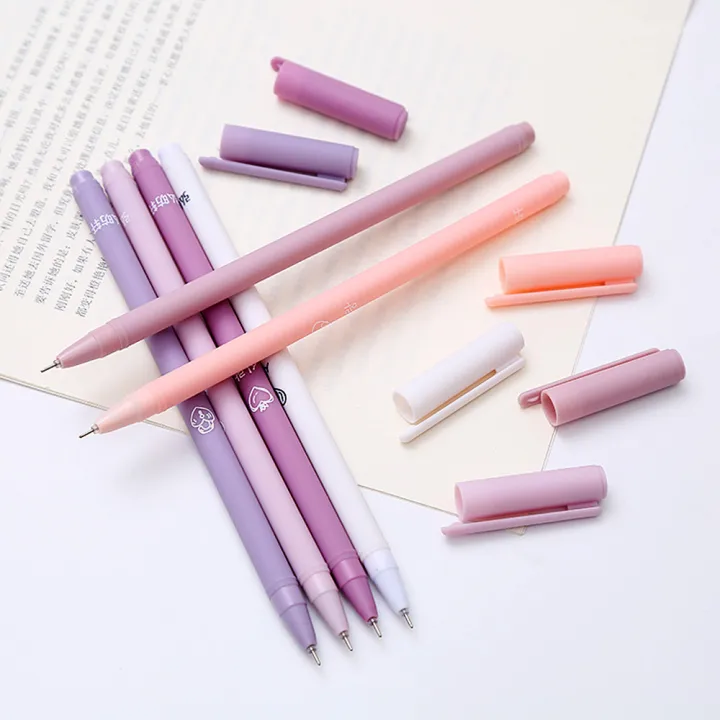 6Pcs/Set%20Cute%20Morandi%20Gel%20Pen%20Kawaii%200.5mm%20Black%20BallPen%20Office%20School%20Stationery%20Supplies%20Student%20Writing%20Water%20Pen%20Neutral%20Pen%20-%20Image%202