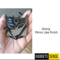 Car Sticker Transformer Decepticon Robot Sticker Glossy Vinyl 3D Decal Badge Chrome Logo TRD GT GTS Sticker Car Decoration Modification Sports Car. 