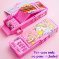 Mechanical deformation combination lock stationery box girl cute pencil case school student pencil box Cartoon plastic pen case.