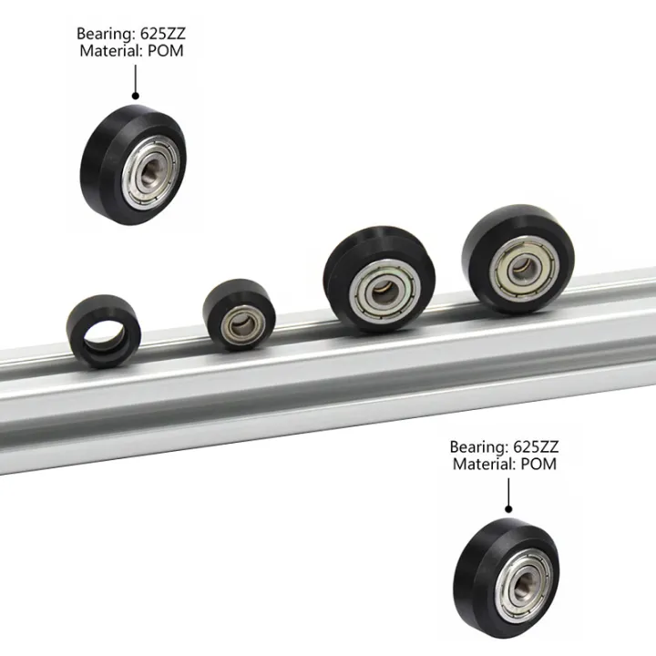 Practical%20product%2020Pcs/Slot%20POM%20Plastic%20Wheel%20Pulleys%20Ball%20Bearings%20625ZZ%203D%20Printer%20Parts%20Round%20Idler%20Gear%20Perlin%20Part%20V%203D%20Printer%20Accessories%20-%20Image%204