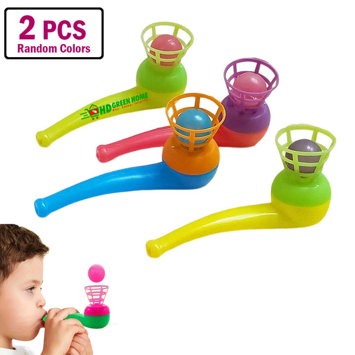 2 pcs x Floating Blow Ball Toy Nostalgic Retro Suspension Blowing Ball Toys