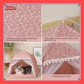 VibeVendor HW Pet Tent Bed Puppy Dogs Tent House Pet House Puppy Dogs Cats Bed Pet Supplies Summer Dog House Pet Products. 