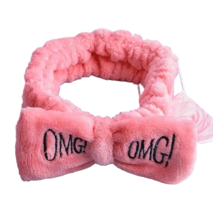 OMG%20Letter%20Coral%20Fleece%20Wash%20Face%20Bow%20Hairbands%20For%20Women%20Girls%20Headbands%20Headwear%20Hair%20Bands%20Turban%20Hair%20Accessories%20-%20Image%203