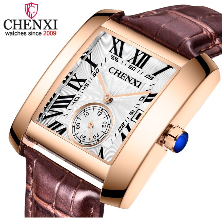 CHENXI%20Vintage%20Classic%20Square%20Brown%20Leather%20Strap%20Wrist%20Watches%20Fashion%20Brand%20Watches%20Men's%20Quartz%20Clock%20-%20Image%203
