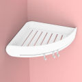 Zhichuan non-perforated european bathroom shelf, bath washing, storage rack, triangular plastic toilet suction cup wall wholesale.
