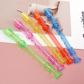 1/2PCS Mini Transparent 6-hole Flute Playful Kids Musical Toy Random Candy Color Clarinet Flute Kids Gift.