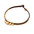 [ New ] Thai Ethnic Style Harajuku Mori Retro Copper Bell Beach Anklet Simple Clothing with Hand-Woven Foot Ornaments. 