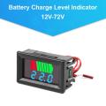 Battery Charge Level Indicator 12V 24V 36V 48V 60V 72V Lithium Battery Capacity Meter Test Display LED Voltmeter Tester. 