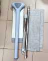 Free Microfiber Flat Mop,Long Handle,360 Degree Aluminum Flat Mop Head with 2 Mop Pads, Suitable for Home & Kitchen.