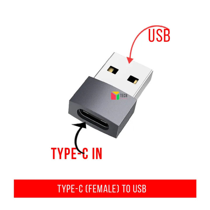 USB A to USB Type C  in  Converter