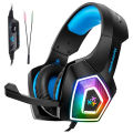 HUNTERSPIDER V1 Gaming Headset Stereo Bass Heaphone With Mic LED Light for PS4 Xbox. 