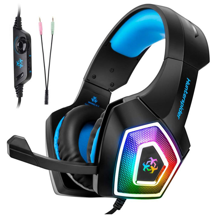 HUNTERSPIDER%20V1%20Gaming%20Headset%20Stereo%20Bass%20Heaphone%20With%20Mic%20LED%20Light%20for%20PS4%20Xbox%20-%20Image%202
