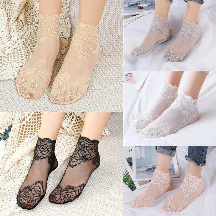 %EF%BC%88New%EF%BC%89Women%20Lace%20Ankle%20Full%20Toe%20ock%20Inviible%20Floral%20hort%20heer%20Thin%20ock%20Breathable%20-%20Image%202