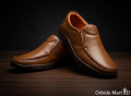 Premium Original Leather Casual Shoes for Men | Handcrafted Comfort & Durability | Smart, Durable & Lightweight | Perfect for Office & Casual Outfits By Orbido Mart BD Shoes.. 
