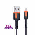 Geeoo cable 2.4A Fast Charging 2 meter type c cable Nylon Braided 24W type b cable. 