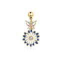 Various styles Dripping Oil Butterfly Belly Button Rings for Women Navel Piercing Snowflake Navel Rings Body Jewelry.