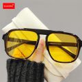 Men Oversized Frame Sunglasses Classic Big Frame Sport Eyeglasses 2023 Vintage Brand Design Shades UV400 Eyewear Trendy Glasses. 