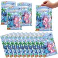 Disney Lilo Stitch Party Favors Bags Plastic Blue Stitch Pink Angel Goodie Gift Bag for Kids Boy Girl Birthday Party Decorations. 