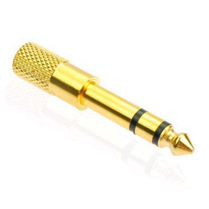 thumbnail image 2 of 3.5mm Male To 6.35mm Female Stereo Audio Adapter - Gold Plated Headphone Converter 2 of 5