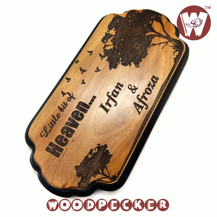 Wooden%20Door%20Nameplate%2012x6%20inch%20Customized%20engraved%20mahogany%20wood%20with%20black%20color%20border%20tree%20&%20bird%20design%20-%20Image%205