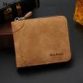 Men Zipper Wallet Casual Male Wallet Multi-card Soft Purse- For Men - wallet. 