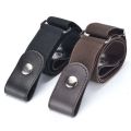 New No Buckle Stretch Buckless Belt Invisible Elastic Waist Belt Unisex for Jeans Pants, Lazy Belts for Women Men. 