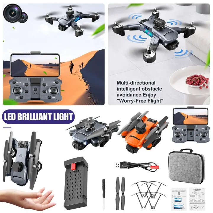 Drone S97 4k Profesional HD Dual Camera WiFi 360° Obstacle Avoidance Quadcopter Foldable Mini Dron ESC FPV Rc Drone Toy