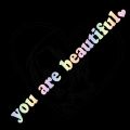 The Text Car Stickers You Are Beautiful Interior Decoration Rear View Mirror Fashion Stickers Creative Sport PVC Vinyl Decals.
