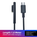 Microsoft PD to TYPEC Fast Charge Cable 45W USB C Power Tablet Charger Accessories for Microsoft Surface Tablet PRO5 Microsoft Surface Pro 3 4 5 6 Charging Cable. 