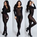 Lingerie Bodysuit Women Bodystocking White Transparente Underwear Costumes Lenceria Catsuit Body Suit T18.