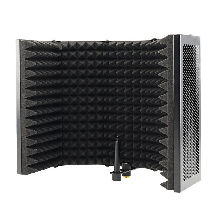5 Panel Microphone Isolation Shield Recording Absorber Foam Panel