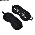 1pc Sleeping Eye Mask Black Eye Shade Sleep Mask Black Mask Bandage on Eyes for Sleeping Emotion Sleep Mask. 