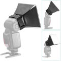 Flash Diffuser High Transmittance Soft Light Effect Ultra-thin Universal Flash Speedlite Softbox Diffuser for Indoor. 
