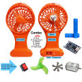 Mini Dc Table Fan Stand Plastic Body With Switch, froffelor,  for 4v to 12v Dc Motor-. 