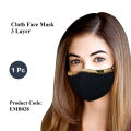 Fashionable & Protective 3 Layer Cloth Face Mask. 