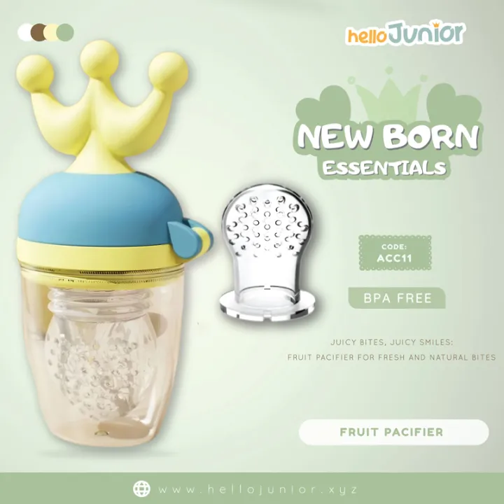 Hello%20Junior%20Baby%20Fruit%20Pacifier%200m+%20,%20Blue%20-%20Image%202