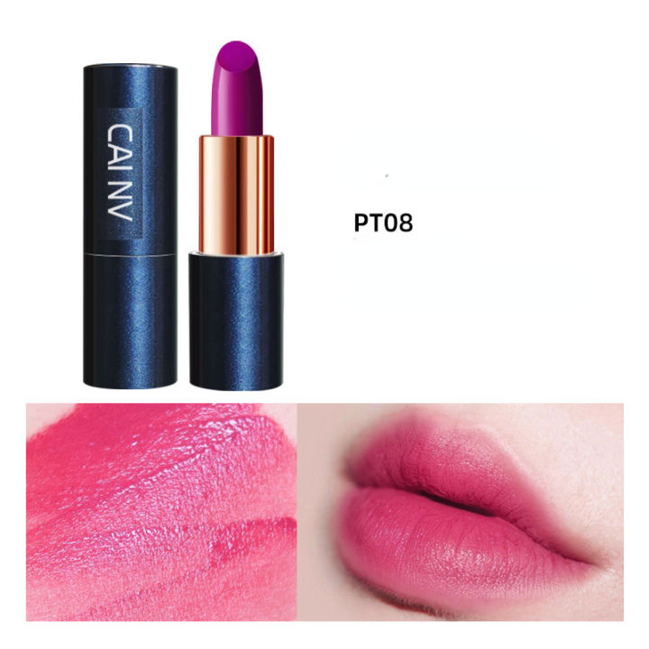 Rose%20Red%20Lipstick%20Barbie%20Powder%20Plum%20Color%20Gray%20Pink%20Grape%20Purple%20Dragon%20Fruit%20Color%20Light%20Pink%20Lipstick%20Makeup%20Cosmetic%20-%20Image%207