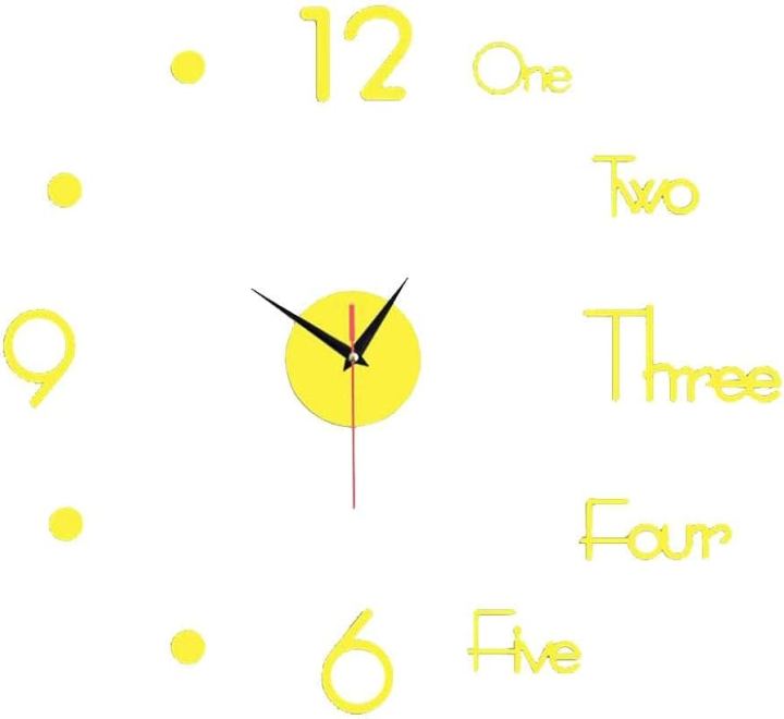 [GD]Modern Design Large Wall Clock 3D DIY Quartz Clocks Fashion Watches ...